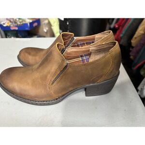 Boc Born Concept Women's Sz 7.5 Chime Dark Chocolate Brown Booties Slip On New